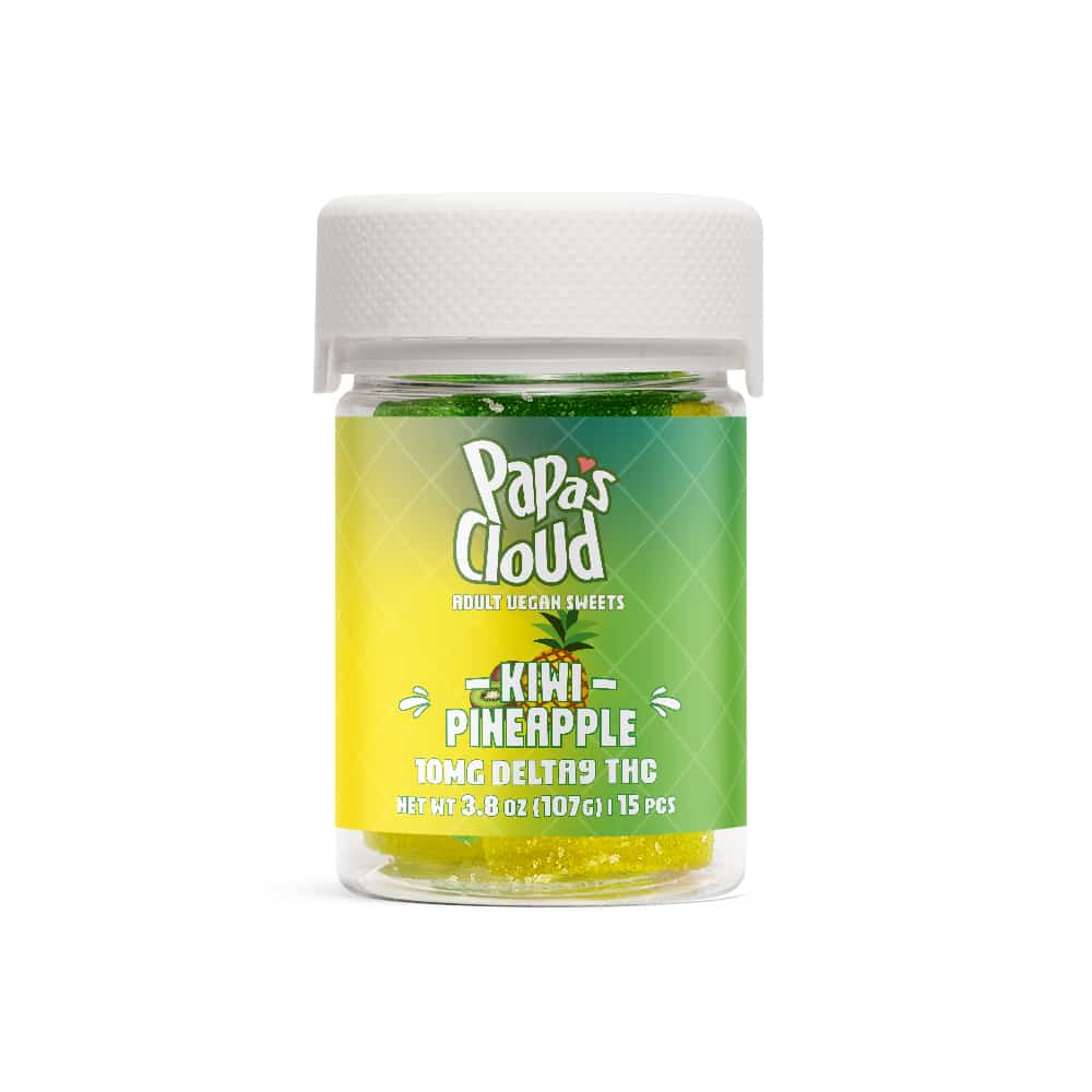 Delta 9 Vegan Gummies — Pineapple and Kiwi